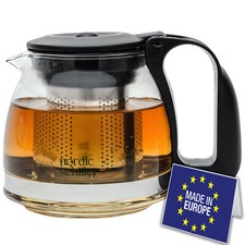 Glasteekanne mit Siebaufsatz