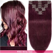 8 Haarteile 100% Remy Echthaar