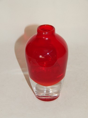 Kleine vase glas rot - kleine,