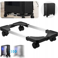 Computerständer Desktop CPU PC Tower Ständer Rollwagen Halterung mit 4 Rollen DE