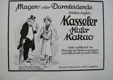 Reklame Originalwerbung 1911 Kasseler Hafer Kakao