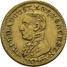 Rechenpfennig Jeton Friedrich August Sachsen 20 mm/ 1,8g  Original Münze #ZUG104
