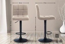 Barhocker Calma Stoff Barstuhl