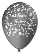 10 Ballons Luftballons Eiserne Hochzeit - 65. Hochzeitstag - 30 cm - Latex