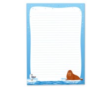 Schreibblock Robbe Notizblock