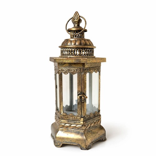 Laterne windlicht gold shabby - windlicht,