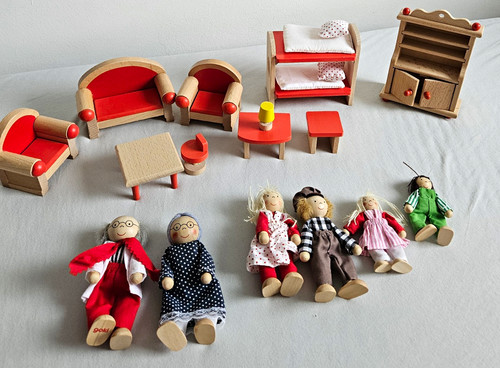 Goki puppenhaus möbel set - goki, möbel-set