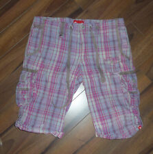 ★ edc by ESPRIT ★ BAGGY ★ Cargo Shorts ★ kurze Hose ★ pink kariert ★ 36 ★