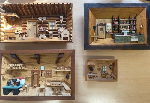 Antikes küchenbild aus holz - küchenbild,