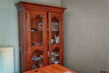 Massive Vitrine aus geöltem Massivholz | SUPER-ANGEBOT | SEHR GÜNSTIG | SALE%