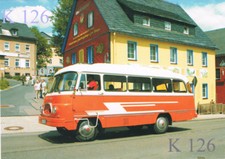 Bild Postkarte: Robur LO 3000 Omnibus in Altenberg 2005  K126