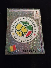 Panini Nr. 44 WM World Cup 2002 Wappen Senegal Glitzer Sticker