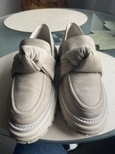 Kennel & Schmenger Loafer Slipper Halbschuhe, Größe 40, Leder ,leicht, Beige,Top