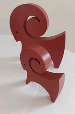 Weihnachts deko Set Ziege rot