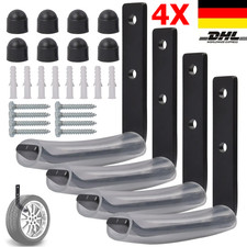 Reifen Wandhalterung für 4 Felgen | Autoreifen Wandhaken Reifenhalter Haken Set
