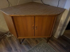 Eckschrank/Fernsehschrank, braun, 81x80x80