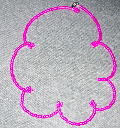 Rosa pink perlen halskette - rosa/pink,