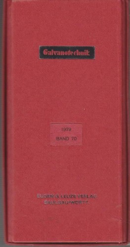 Galvanotechnik band - band, 70