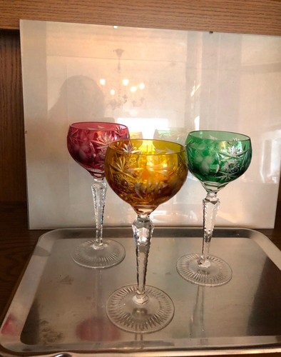 Nachtmann glas dekor traube - 3x,