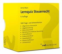 Lernquiz Steuerrecht: 500 Lernkarten mit Fragen und Antw... | Buch | Zustand gut