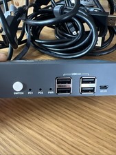 KVM Switch DisplayPort Dual Monitor 2 Port, USB2.0, 4K 60Hz