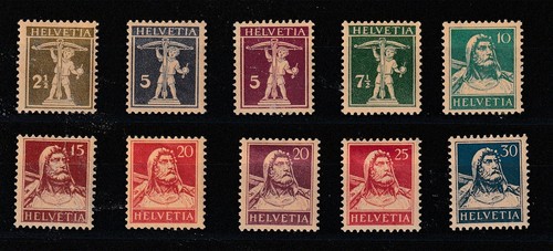 1924 schweiz büste wilhelm - schweiz,