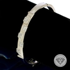 Wert 3.200,- Damen Armreif 750 / 18 Karat Weiß Gold 17,5 cm xxyy