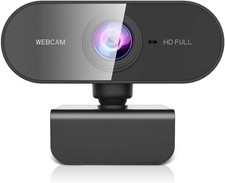 Webcam mit Mikrofon,1080P Full HD Kamera PC Laptop,USB Web Cam Plug&Play,Externe