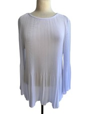 Streghe Bluse weiß plissee