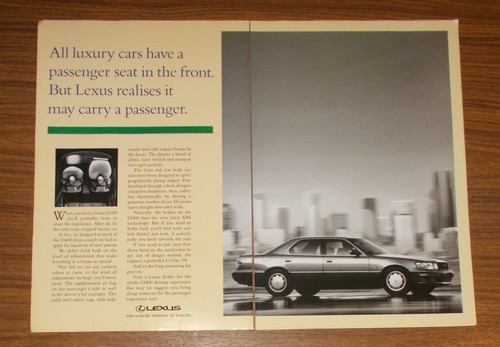 Seltene werbung lexus ls400 - werbung,