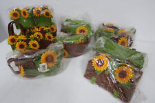 21 Stck  - Schöne Übertöpfe aus Filz - Taschen - Gießkanne - Ovale Grün & Braun