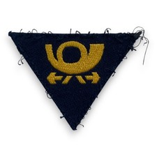 Bundespost Patch Abzeichen Posthorn Dreieck Ärmelabzeichen Vintage Sammler
