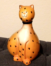 Spardose - Katze -Keramik-  ca. 20/14 cm hoch/breit - hellbraun