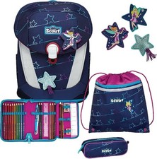 Scout Sunny II Blue Star 73450725100 Schulranzenset Kinderschulranzenstarter Set