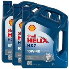 3x5 Liter Shell Helix HX7 10W-40 Motorenöl 10W40 Motoröl A3 B4 Fiat MB VW