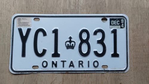 Nummernschild kanada ontario - nummernschild,