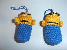 2 Minions mit Taucherbrillen  Gehäkelt als Taucher Handgefertigt