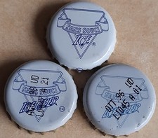 3 Kronkorken DIFF. SANS SOUCI ITALY BEER OLD  bottle caps tappo corona chapas