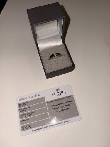 Rubin diamantring 585 - diamantring,