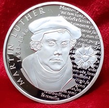 Martin Luther 1483-1546 Silber