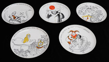 5 Sammelteller/Rosenthal / limitierte Kunstreihen/Teller Satire/Ernst Maria Lang