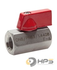 Edelstahl Mini Kugelhahn mit Innengewinde Knebelgriff in verschiedenen Größen