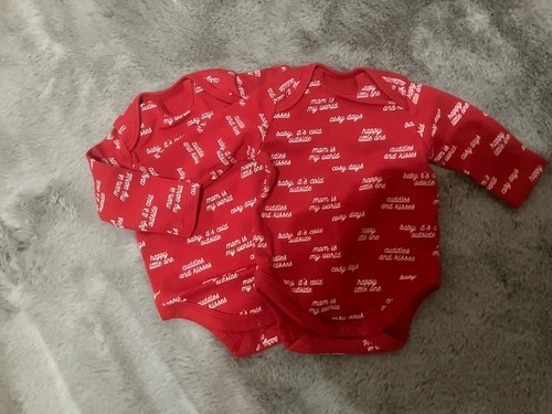 Bodys baby langarm 56 - baby, neu
