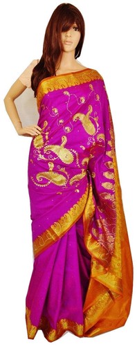 Seidensari banaras fuchsia - seidensari,