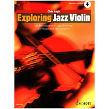 Lehrbuch Schott Exploring Jazz Violin Musik Buch NEU