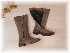 Fun & Co * tolle Wildleder Stiefel gefüttert * Gr. 40