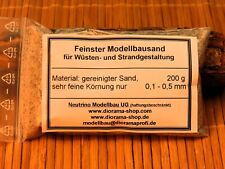 Diorama Zubehör, feinster Modellbau Sand, 0,1-0,5 mm, grau 200 g