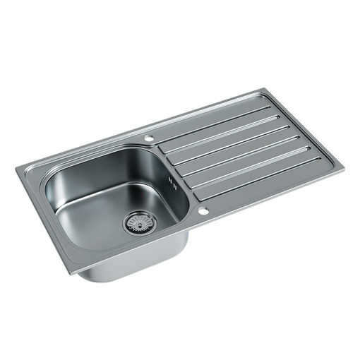 Einzelbecken seidenmatt