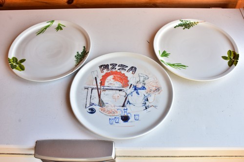 Italienische pizzateller - 3x,