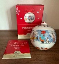 Hutschenreuther Porzellankugel Weihnachtskugel Kugel 2022 in OVP